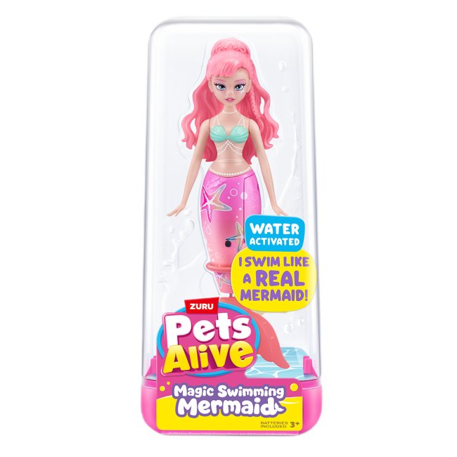 Куклы - Интерактивная игрушка Pets alive S1 Волшебная русалочка Розовая звезда (9567A)#2