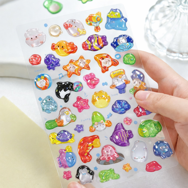 Наборы для творчества - Набор 3D-наклеек Tiki Wiki Crystal Тики океан (51366)#2