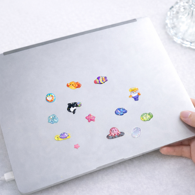 Наборы для творчества - Набор 3D-наклеек Tiki Wiki Crystal Тики океан (51366)#4