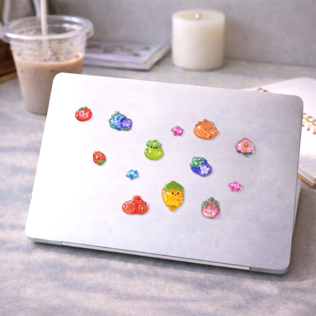 Наборы для творчества - Набор 3D-наклеек Tiki Wiki Crystal Тики фрукты (51367)#4