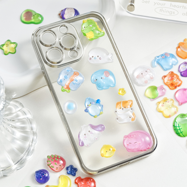 Наборы для творчества - Набор 3D-наклеек Tiki Wiki Crystal Тики милые животные (51369)#3