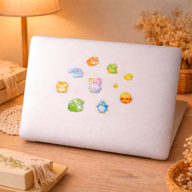 Наборы для творчества - Набор 3D-наклеек Tiki Wiki Crystal Тики милые животные (51369)#4