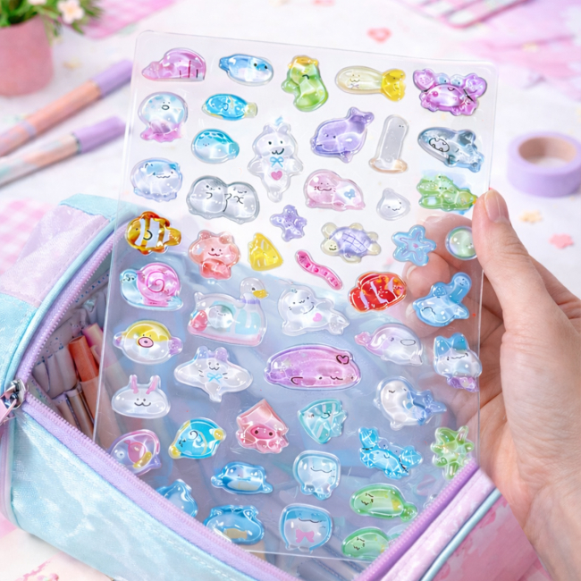 Наборы для творчества - Набор 3D-наклеек Tiki Wiki Crystal Тики море (51428)#2