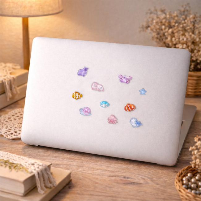 Наборы для творчества - Набор 3D-наклеек Tiki Wiki Crystal Тики море (51428)#4