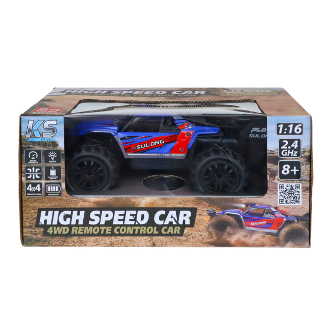 Радіокеровані моделі - Автомобіль на радіокеруванні KS Drive Off-road High speed синій 1:16 (SL-8024A)#6