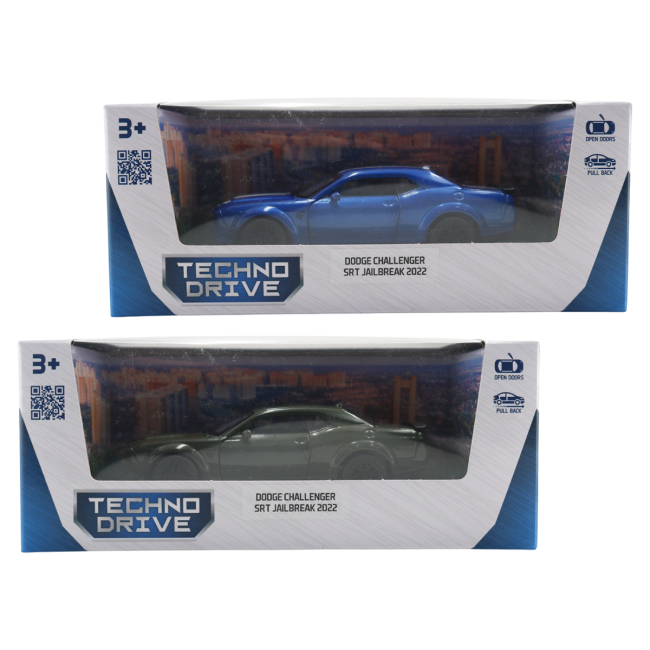 Автомодели - Автомодель TechnoDrive Dodge Challenger SRT Jailbreak 2022 в ассортименте (250949)#5