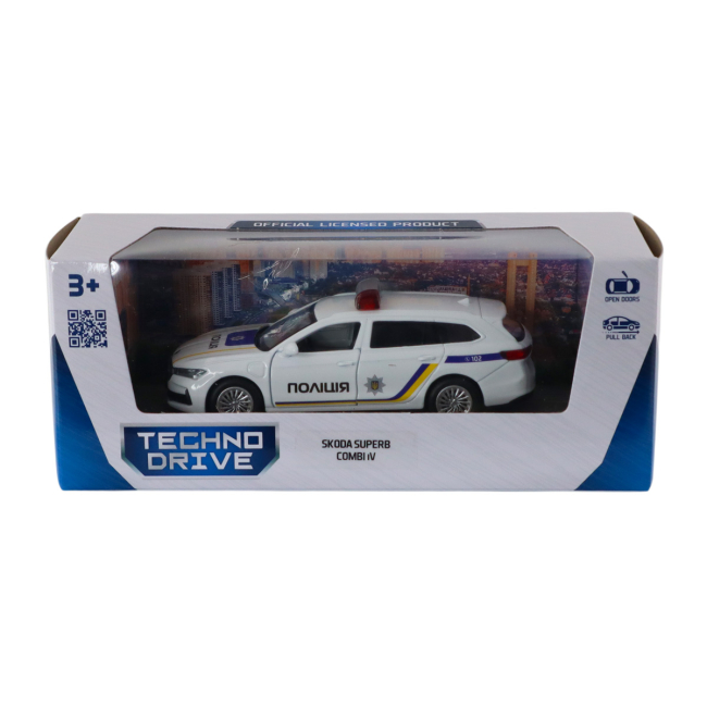 Транспорт і спецтехніка - Автомодель TechnoDrive Skoda Superb Combi iV Поліція (250947)#9