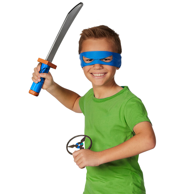 Холодна й метальна зброя - Ігровий набір TMNT Мovie III W3 Катана Леонардо Обертальний удар (84266)#3