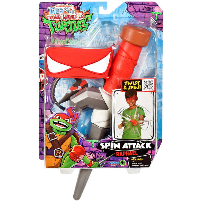 Холодное и метательное оружие - Игровой набор TMNT Мovie III W3 Сай Рафаэля Вращающийся удар (84269)#2