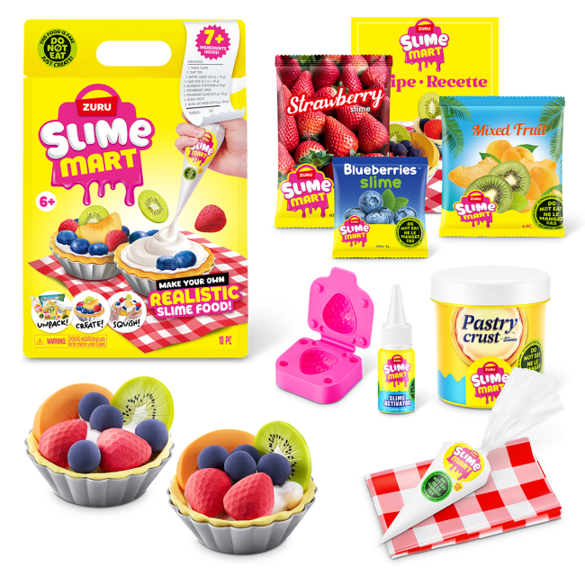 Антистресс игрушки - Игровой набор Slime Mart Shopping Bag Фруктовый тарт ((15901E)#2