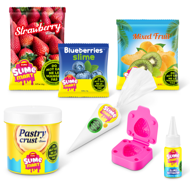 Антистресс игрушки - Игровой набор Slime Mart Shopping Bag Фруктовый тарт ((15901E)#3