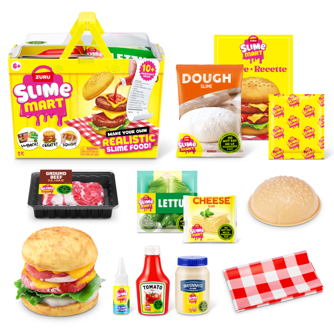 Антистресс игрушки - Игровой набор Slime Mart Shopping Basket Бургер (15905A)#2