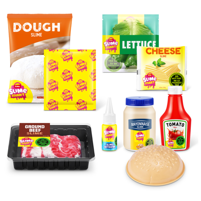 Антистресс игрушки - Игровой набор Slime Mart Shopping Basket Бургер (15905A)#3