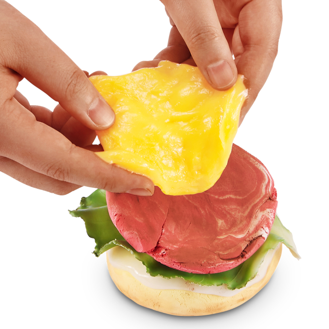 Антистресс игрушки - Игровой набор Slime Mart Shopping Basket Бургер (15905A)#5