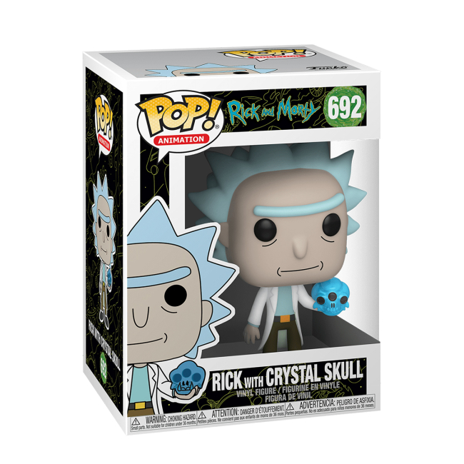 Фигурки персонажей - Фігурка Funko Pop Rick and Morty Рик с хрустальным черепом (45438)#2