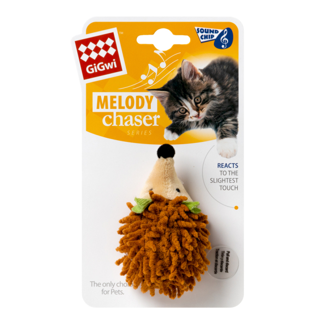 Игрушки для котов - Игрушка для кошек GiGwi Melody chaser Ёжик с электронным чипом (75033)#2