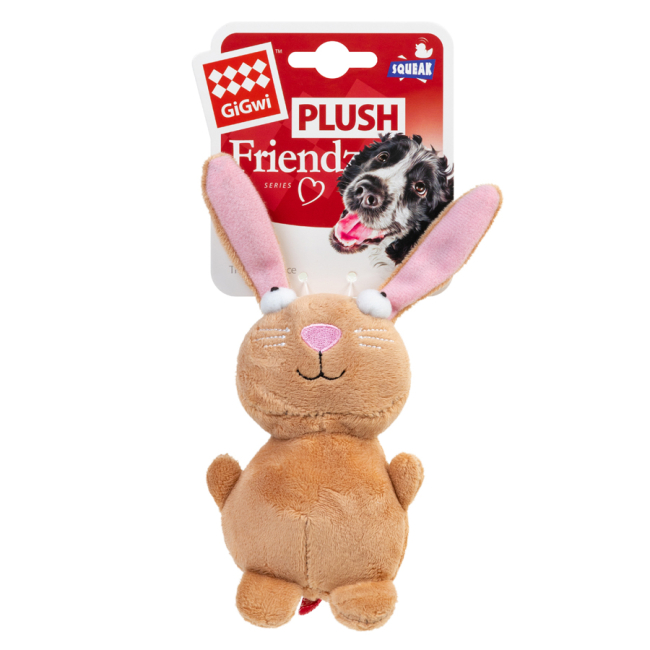 Игрушки для собак - Игрушка для собак GiGwi Plush Friendz Кролик с пищалкой (75053)#2