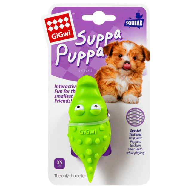 Игрушки для собак - Игрушка для собак GiGwi Suppa Puppa Крокодильчик с пищалкой (75007)#2
