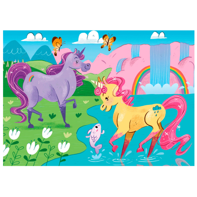 Пазли - Пазл Clementoni I believe in unicorns 2 в 1 (24754)#3