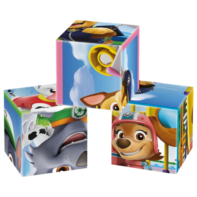 Развивающие игрушки - Кубики-пазл Clementoni Paw Patrol 12 элементов (41194)#2
