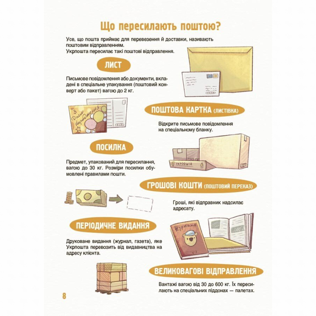 Познавательные книги (4-10 лет) - Книжка «Як це влаштовано: Пошта» Вікторія Карнаушенко (9786170043139)#7
