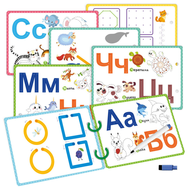 Развивающие игрушки - Развивающая игра Vladi Toys Пиши-стирай Зебра (VT2020-01)#2