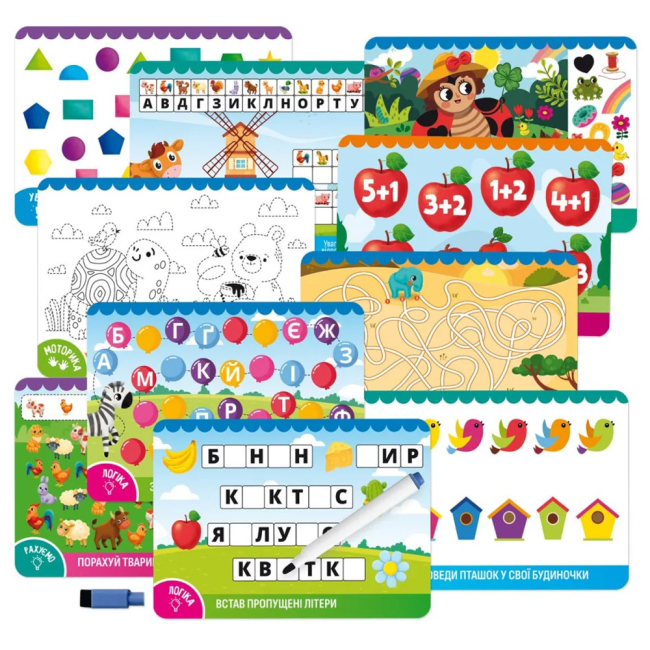 Розвивальні іграшки - Розвиваюча гра Vladi Toys Пиши-стирай Коник (VT5010-41)#2