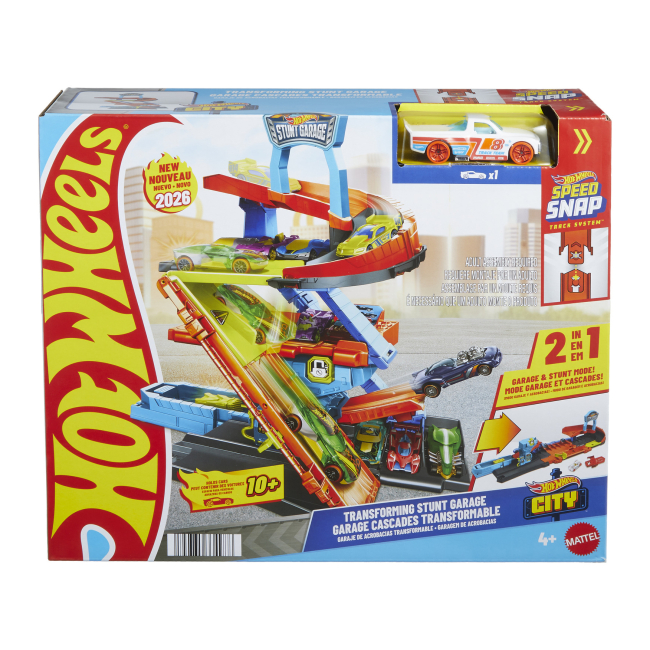 Паркинги и гаражи - Игровой набор Hot Wheels City Гараж-трансформер для трюков (JHL94)#4