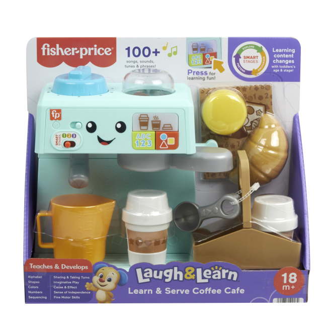 Наборы профессий - Игровой набор Fisher-Price Кофемашина с технологией Smart Stages англоязычная (HTW96)#3