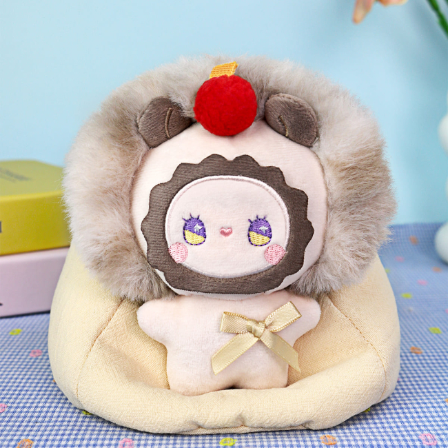 Персонажи мультфильмов - ​Мягкая игрушка-сюрприз Pop Top Lucky Emma Fuzzy Family Кавайчики (MJ-000096)#9