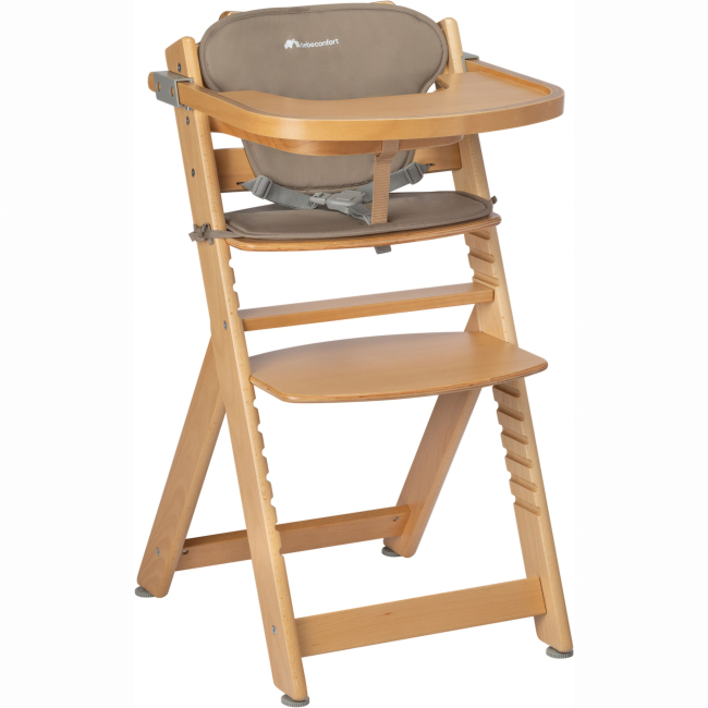Товары по уходу - Стульчик для кормления с вкладышем Bebe Confort Timba Natural Wood/Beige (2771014210)#3