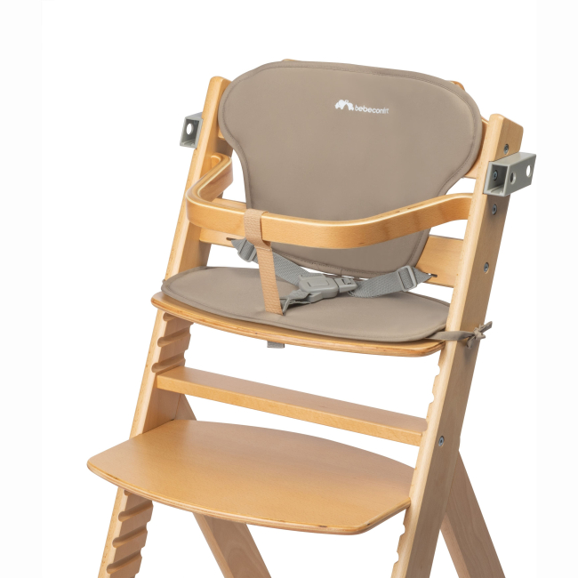Товары по уходу - Стульчик для кормления с вкладышем Bebe Confort Timba Natural Wood/Beige (2771014210)#4
