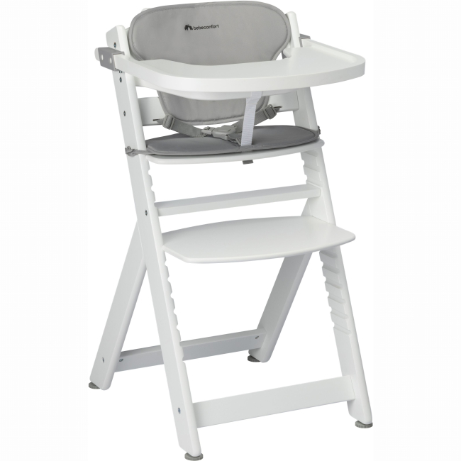 Товары по уходу - Стульчик для кормления с вкладышем Bebe Confort Timba White/Gray (2771431210)#2