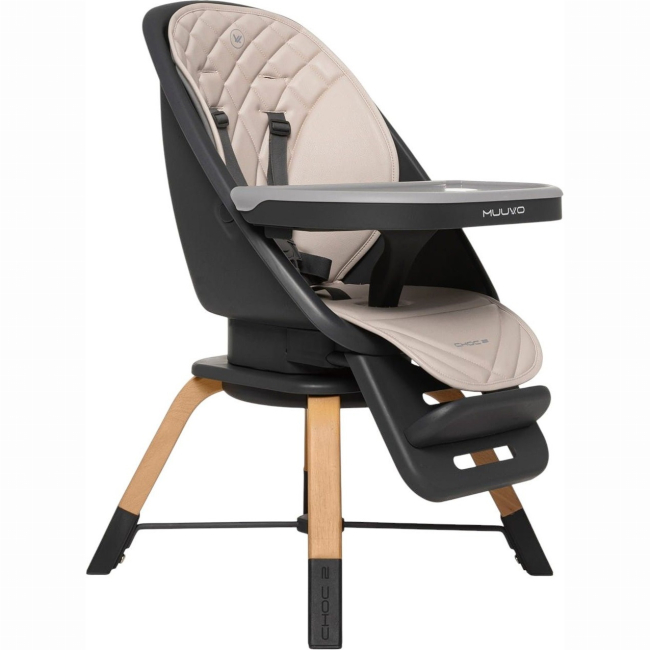 Товары по уходу - Стульчик для кормления Muuvo Choc2 Beige (M-CHOC-2-BEIGE)#3