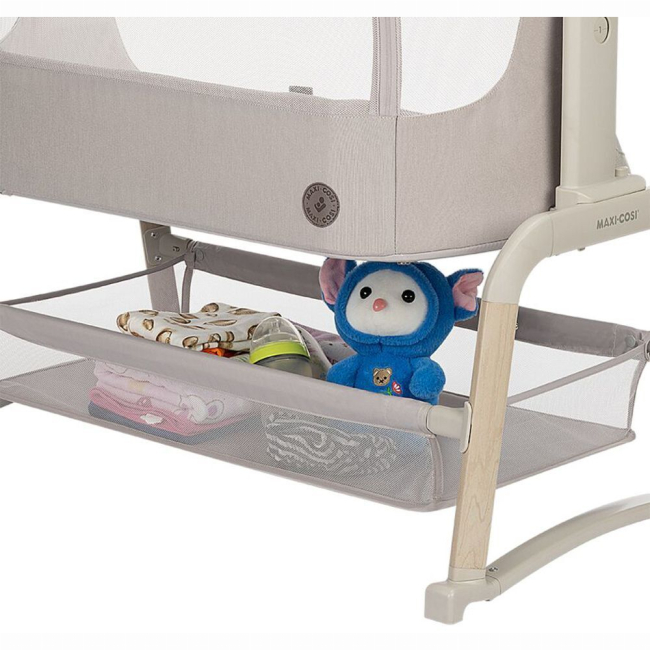 Манежі - ​Приставне ліжечко Maxi-Cosi Iora Air Classic Beige Eco (2121022300)#9