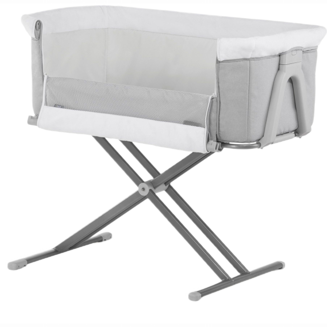 Манежі - ​Приставне ліжечко Hauck Face to Me 2 Melange Grey (60853-1)#2