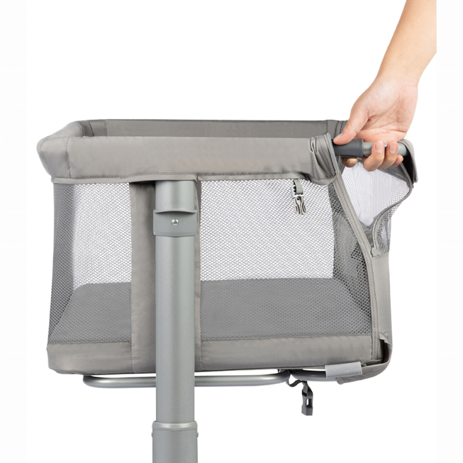 Манежі - ​Приставне ліжечко Bebe Confort Zina Mineral Gray (2185085210)#9