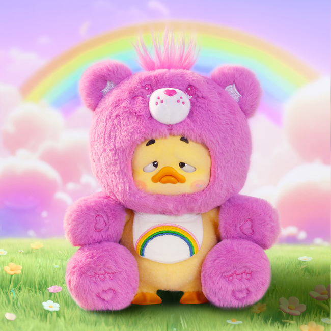 Персонажи мультфильмов - Мягкая игрушка-сюрприз Pop Top 1983toys Upset Duck x Care Bears Обнимашки (AP17183807700C)#2