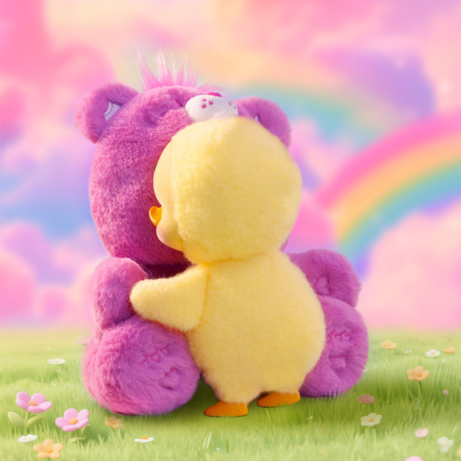 Персонажи мультфильмов - ​Мягкая игрушка-сюрприз Pop Top 1983toys Upset Duck x Care Bears Обнимашки (AP17183807700C)#4