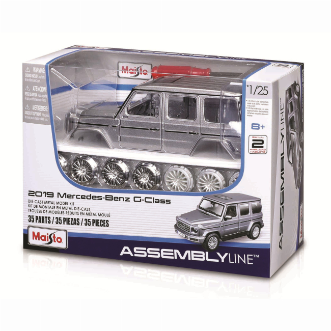 Конструкторы с уникальными деталями - Конструктор Maisto 2019 Mercedes-Benz G-Class 1:25 (39536 silver)#3