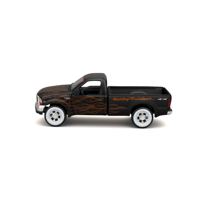 Автомодели - Игровой набор Maisto Harley-Davidson машинка 1:27 1999 Ford F-350 Super Duty Pickup и мотоцикл 1:24 (32181)#5