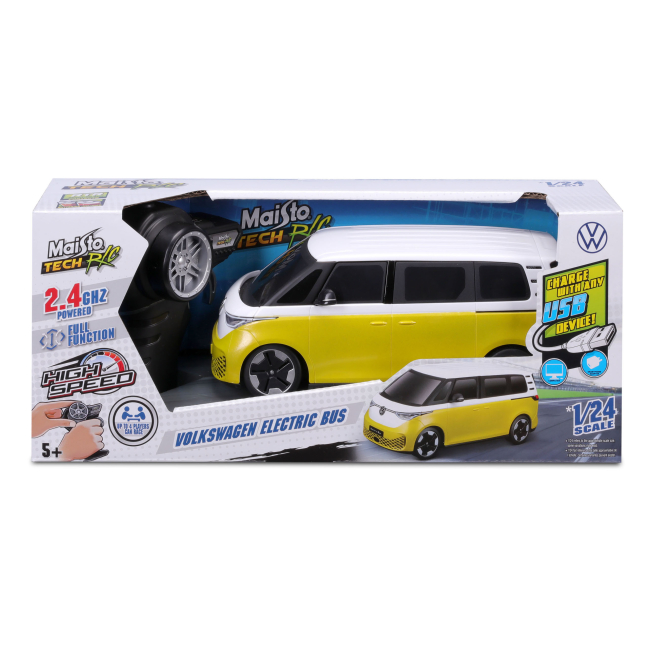 Радиоуправляемые модели - Автомодель на радиоуправлении Maisto Tech Volkswagen Electric Bus (82343)#8