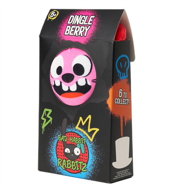 Мягкие животные - Мягкая игрушка Bad Habit Rabbit Dingle Berry 19 см (BHR17/4)#3