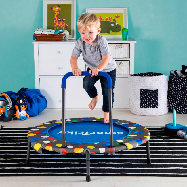 Ігрові комплекси, гойдалки, гірки - Батут SmarTrike Trampoline з тримачем та басейном з кульками 3 в 1 (9200000)#4