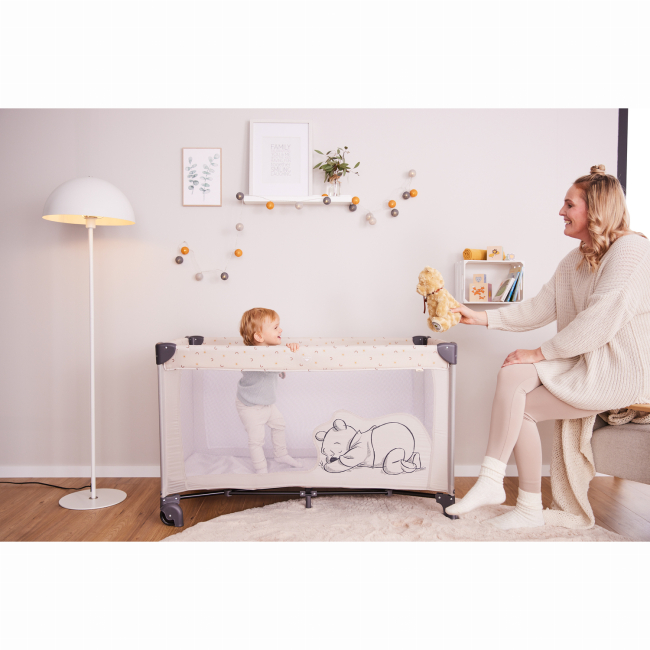 Манежі - ​Манеж Hauck Dream N Play Go Pooh Rainbow Beige (60889-0)#3