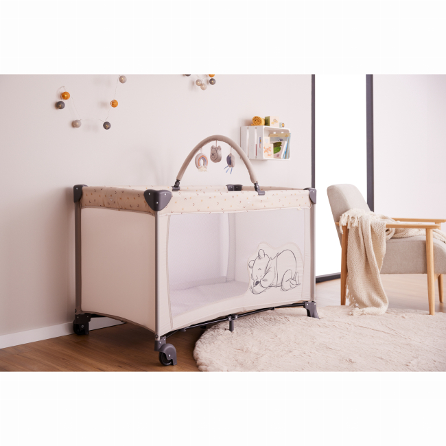 Манежі - ​Манеж Hauck Dream N Play Go Pooh Rainbow Beige (60889-0)#4