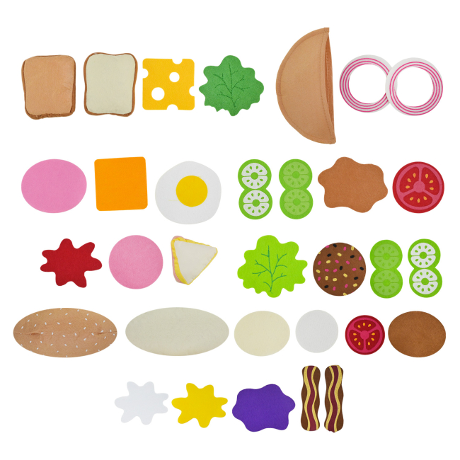 Наборы профессий - ​Игровой набор Країна Іграшок Мягкие продукты фаст фуд (6331)#2