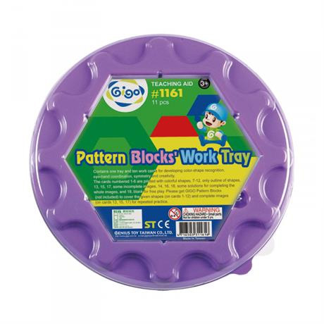 Мозаика - Мозаика Gigo Геометрическая с карточками 10 элементов (1161)#2