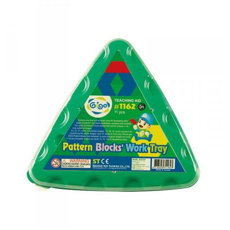 Мозаика - Мозаика Gigo Геометрическая с карточками 10 элементов (1162)#2