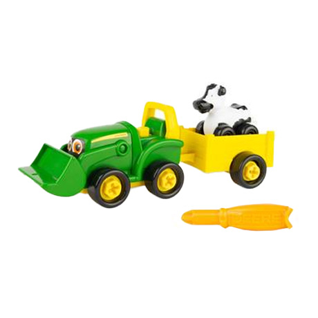 Машинки для малышей - Игровой набор John Deere Kids Трактор с ковшом и прицепом (47209)#2